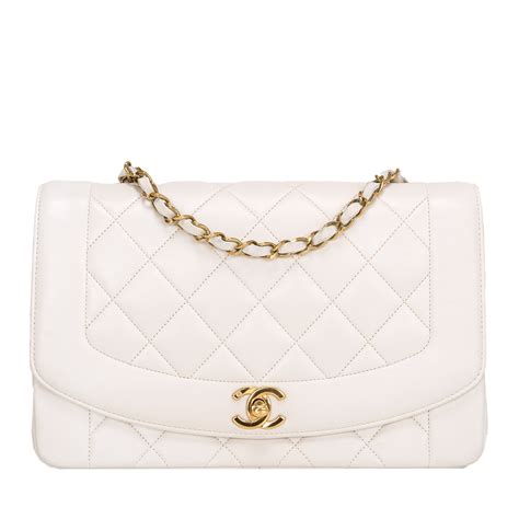 chanel large flap bag white|white vintage Chanel bag.